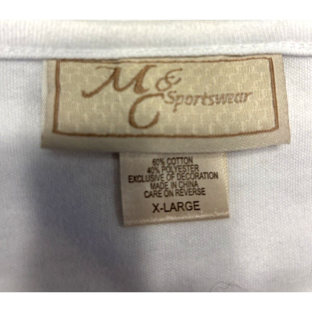 M & C Sportswear Women’s Elf in Palm Tree Tee XL - Picture 2 of 5